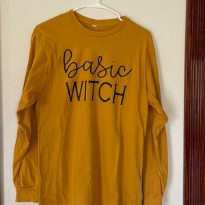 Women’s long sleeve “basic witch” tshirt